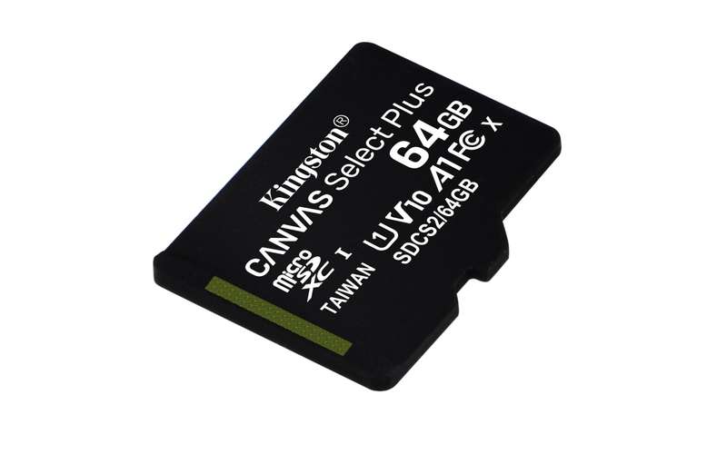 Kingston Canvas Select Plus Memory Card 64GB MicroSDXC Class 10 UHS-I