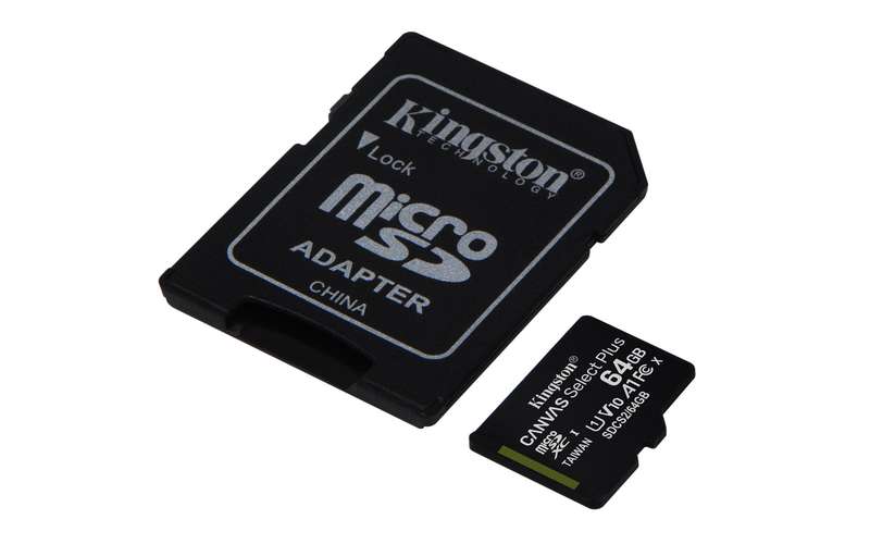 Kingston Canvas Select Plus Memory Card 64GB MicroSDXC Class 10 UHS-I