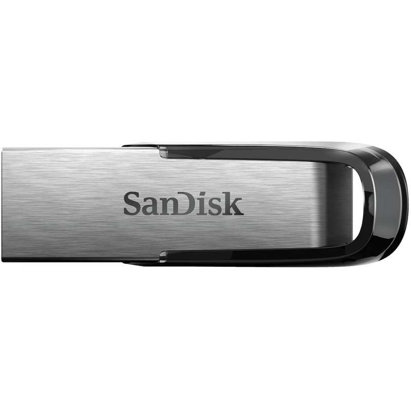 SanDisk Ultra Flair 32GB USB 3.2 Gen 1 Type-A Black and Stainless Steel USB Flash Drive SDCZ73-03...