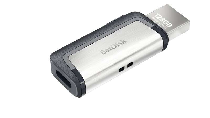 Sandisk Ultra Dual Drive USB Type-C 128GB Type-A / 3.2 Gen 1 Black and Silver Flash SDDDC2-128G-G46