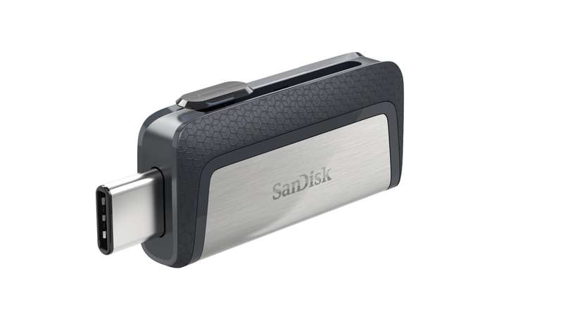 Sandisk Ultra Dual Drive USB Type-C 128GB Type-A / 3.2 Gen 1 Black and Silver Flash SDDDC2-128G-G46