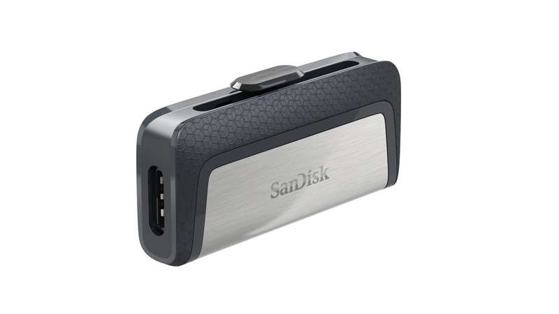 Sandisk Ultra Dual Drive USB Type-C 128GB Type-A / 3.2 Gen 1 Black and Silver Flash SDDDC2-128G-G46