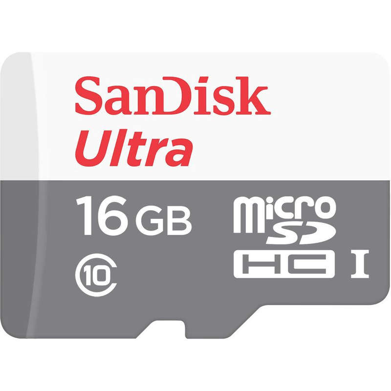 Sandisk Ultra MicroSDHC 16GB UHS-I Memory Card Class 10