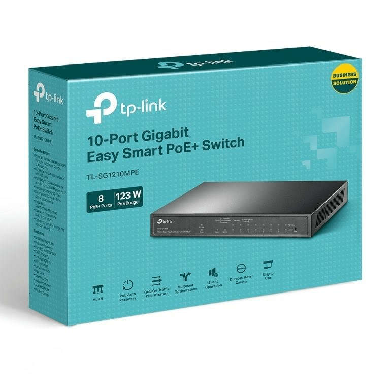 TP-Link SG1210MPE 10-Port Gigabit PoE+ Easy Smart Switch