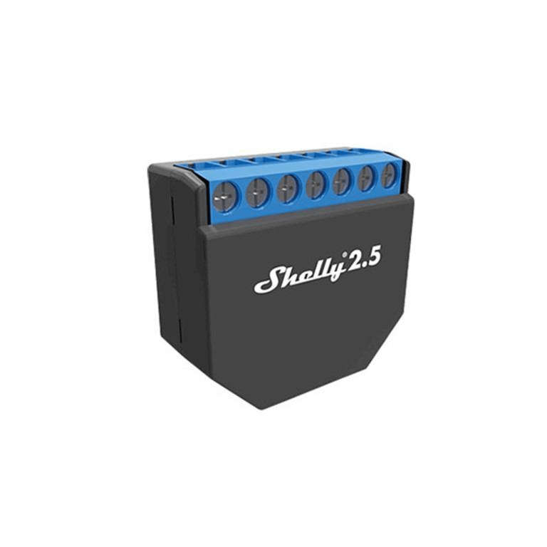 Shelly 2.5 Wireless Relay with Power Monitoring
