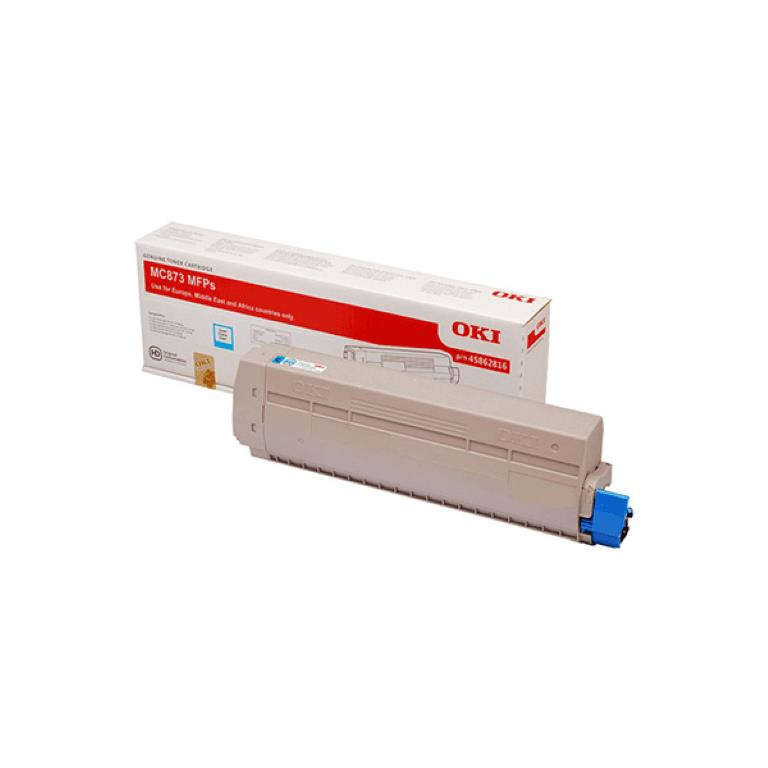 OKI MC883 Cyan Toner Cartridge 10,000 Pages Original 45862816