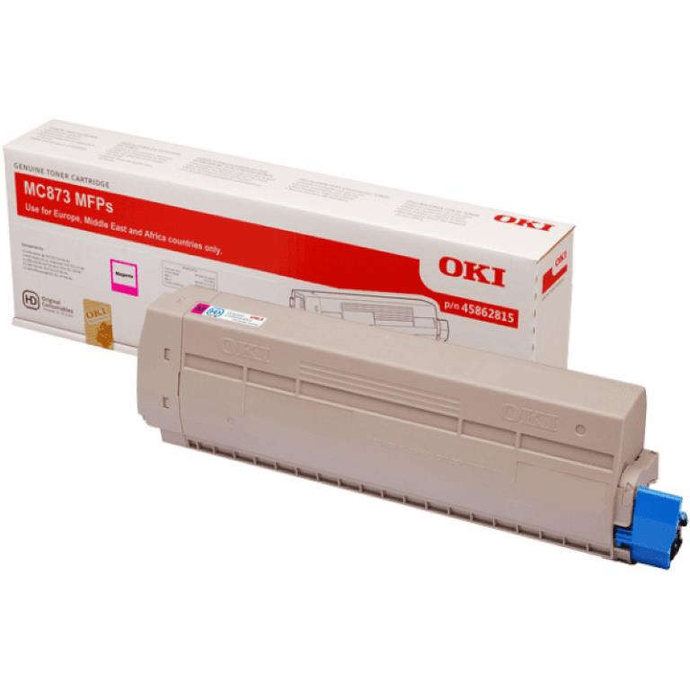 OKI MC883 Magenta Toner Cartridge 10,000 Pages Original 45862815