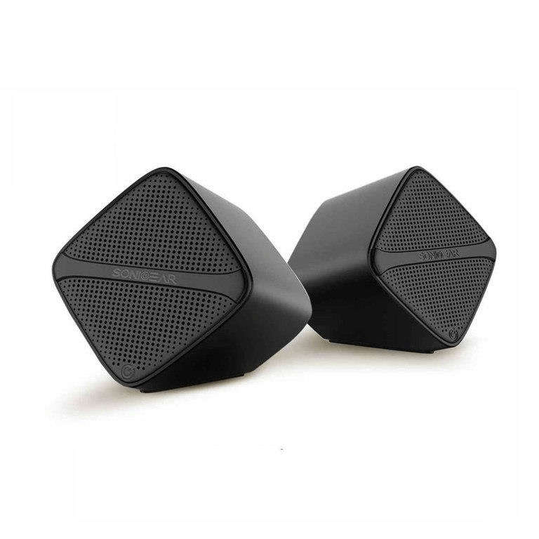 SonicGear Sonic Cube 2-ch USB Powered Speakers Black SONICCUBEB