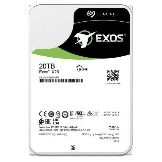 Seagate Enterprise ST20000NM007D 3.5-inch 20TB Internal Hard Drive Serial ATA III