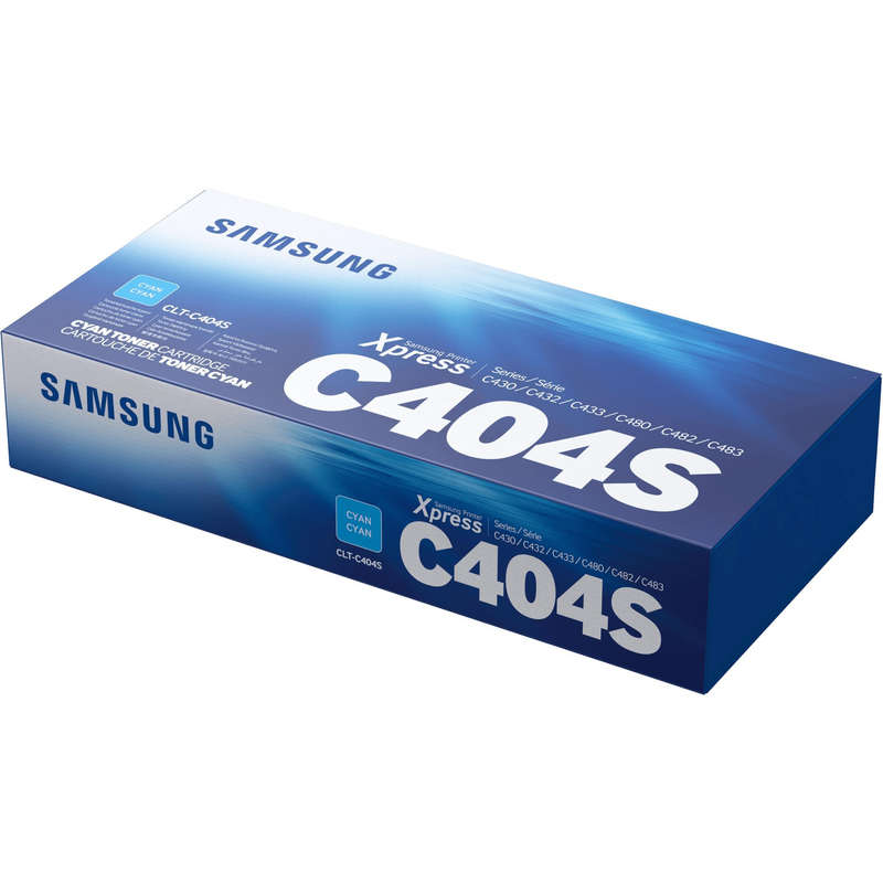 Samsung CLT-C404S Cyan Toner Cartridge 1,000 Pages Original ST975A Single-pack