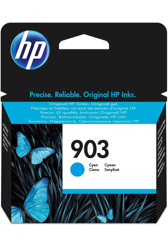 HP 903 Cyan Standard Yield Printer Ink Cartridge Original T6L87AE Single-pack