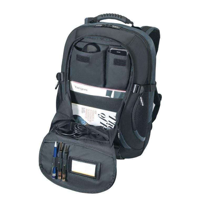 Targus Atmosphere 18-inch XL Notebook Backpack Black and Blue TCB001EU