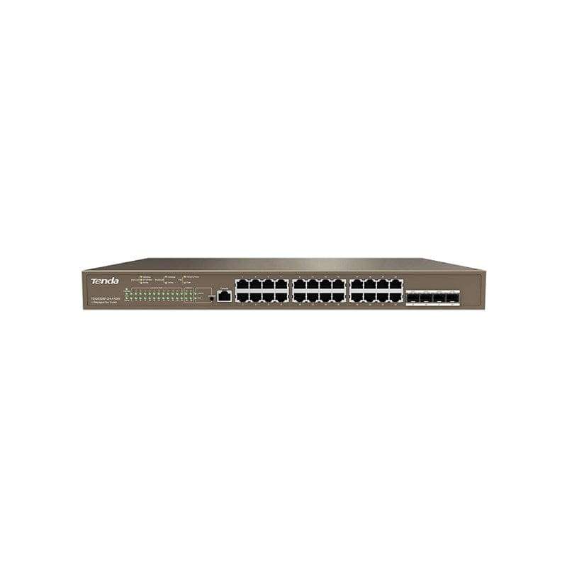Tenda TEG5328P-24-410W Managed L3 Gigabit Ethernet (10/100/1000) Power over Ethernet (PoE) 1U Grey