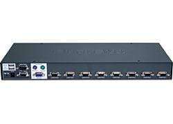 Trendnet TK-804R 8-Port USB/PS/2 Rack Mount W/ OSD KVM Switch Rack Mounting Black