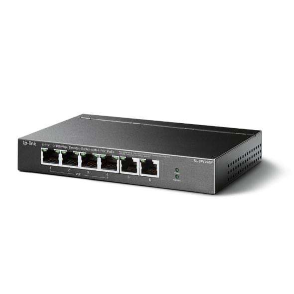 TP-Link TL-SF1006P Network Switch Fast Ethernet (10/100) Power over (PoE) Black