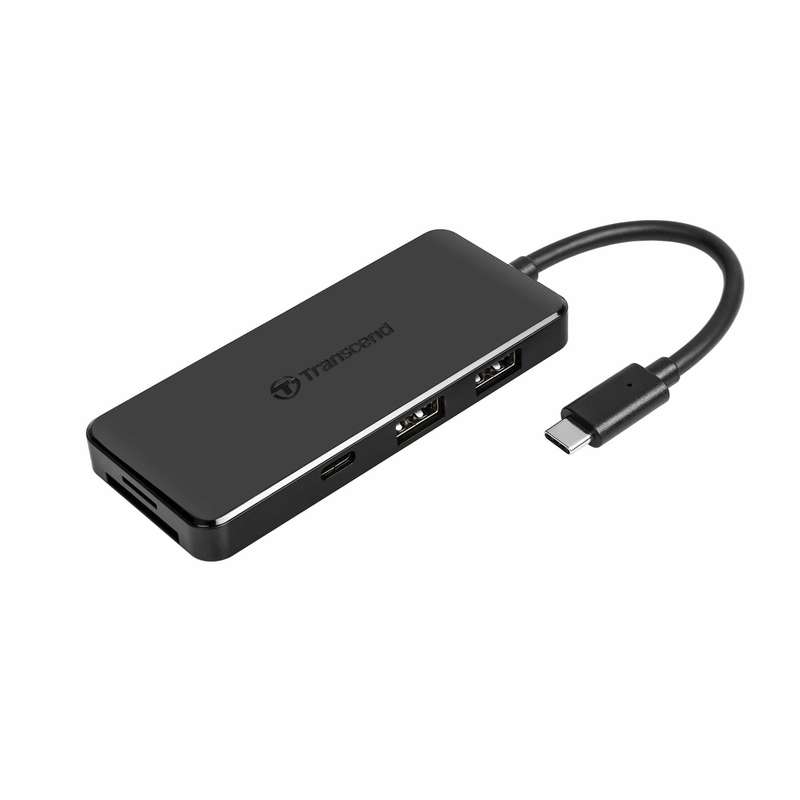 Transcend HUB5C USB 3.2 Gen 2 (3.1 Gen 2) Type-C Black