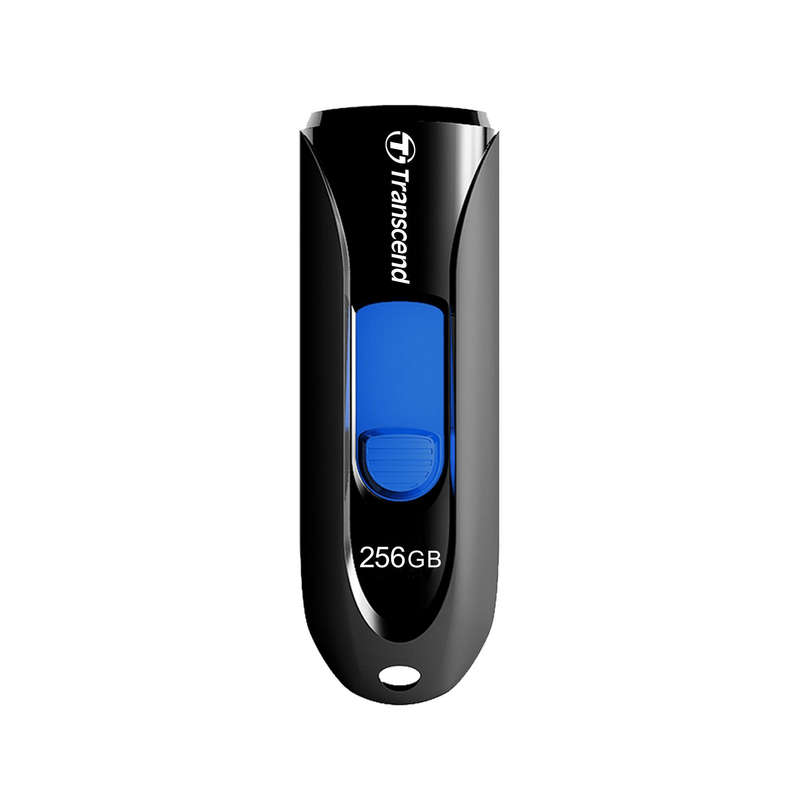 Transcend JetFlash 790 64GB Black USB 3.2 Gen 1 Type-A and Blue USB Flash Drive TS64GJF790K