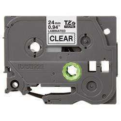 Brother Labelling Tape 24mm - Black on Clear TZE-151