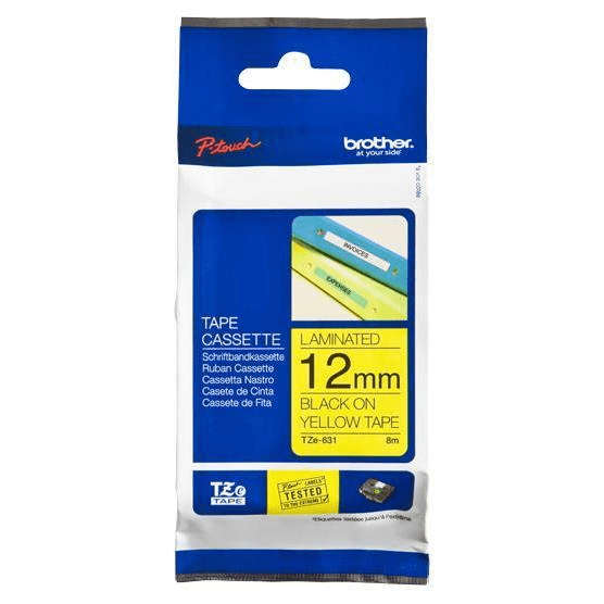 Brother TZe-631 Label-making Tape Black On Yellow