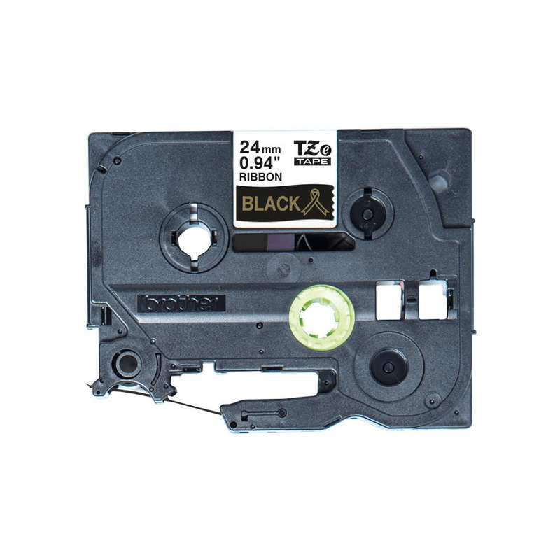 Brother TZE-R354 P-Touch Ribbon Tape Gold on Black Ribbon 24mm