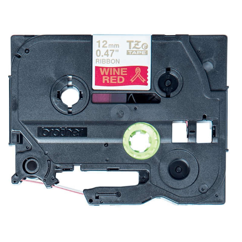 Brother TZE-RW34 Label-making Tape Gold On Red