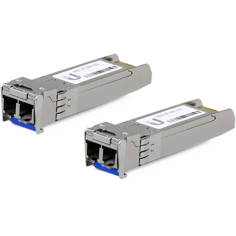 Ubiquiti Single-mode 10G SFP LC 1310nm 10km Transceiver Modules 2-pack UF-SM-10G