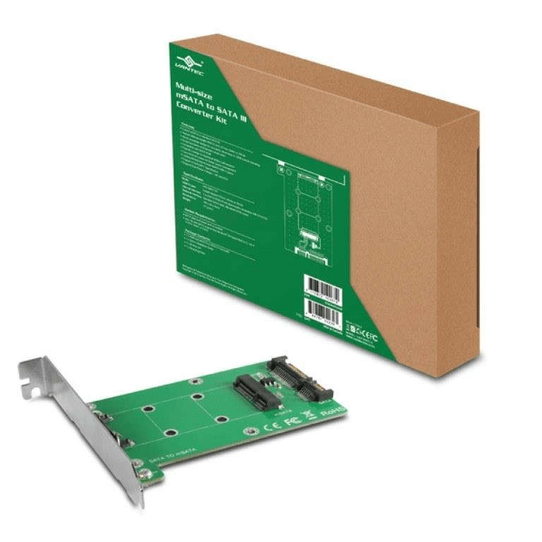 Vantec Multi-Size mSATA To SATA III Converter Kit UGT-MST110