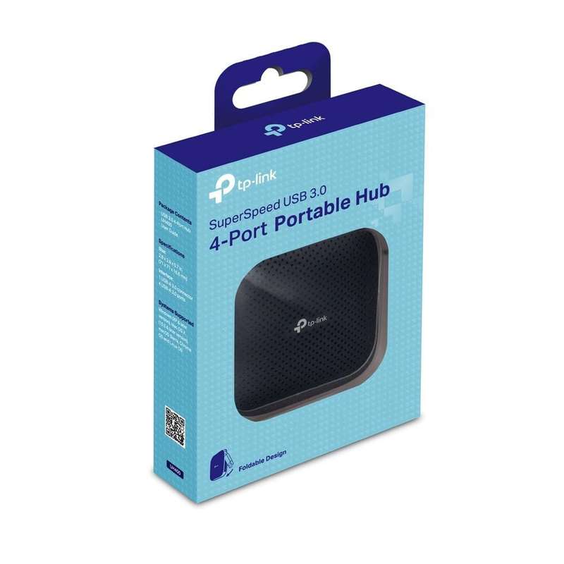 TP-Link UH400 Interface Hub USB 3.2 Gen 1 (3.1 1) Type-A 5000 Mbit/s Black
