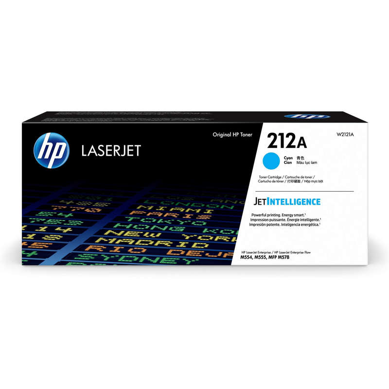 HP 212A Cyan LaserJet Toner Cartridge 4,500 pages Original W2121A Single-pack