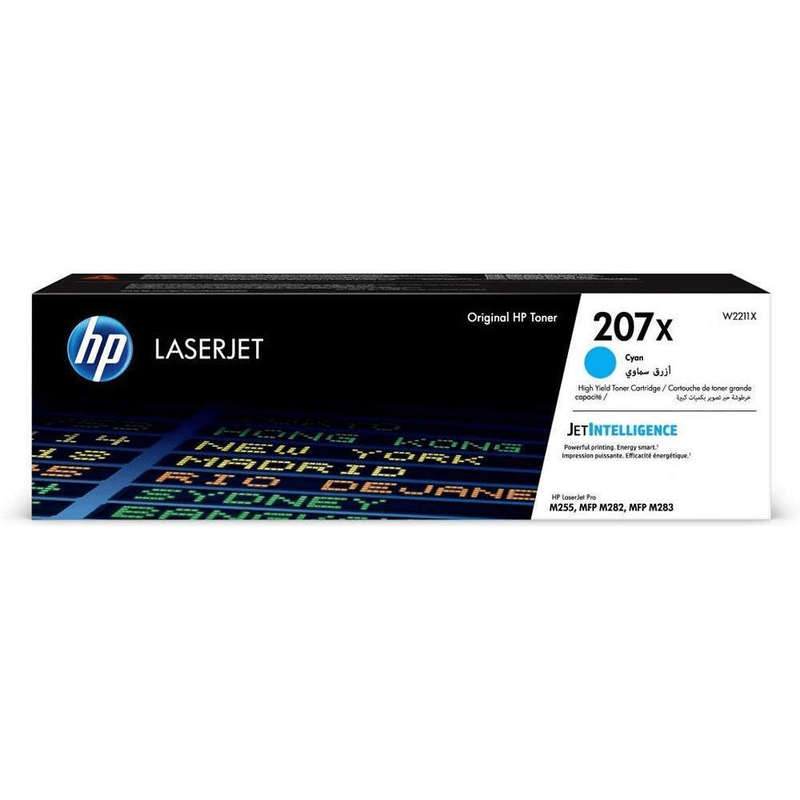 HP 207X Cyan Toner Cartridge 3,150 Pages Original W2211X Single-pack