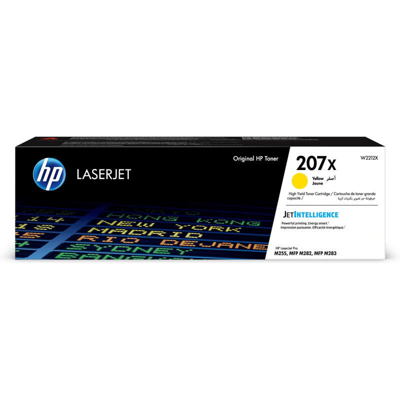 HP 207X Yellow Toner Cartridge 3,150 Pages Original W2212X Single-pack