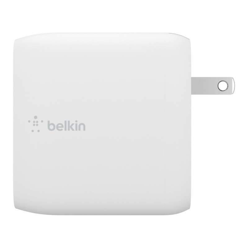Belkin Dual 65W USB-C GaN Wall Charger with PPS - White WCH013VFWH