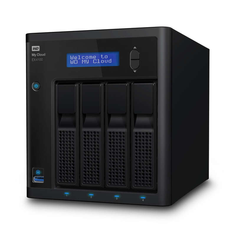 WD My Cloud EX4100 Armada 388 Ethernet LAN Desktop Black NAS WD BWZE0000NBK