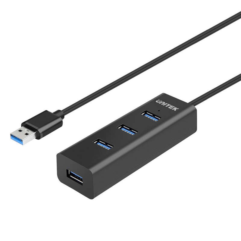 Unitek Y-3089 Interface Hub USB 3.1 Gen 1 Black