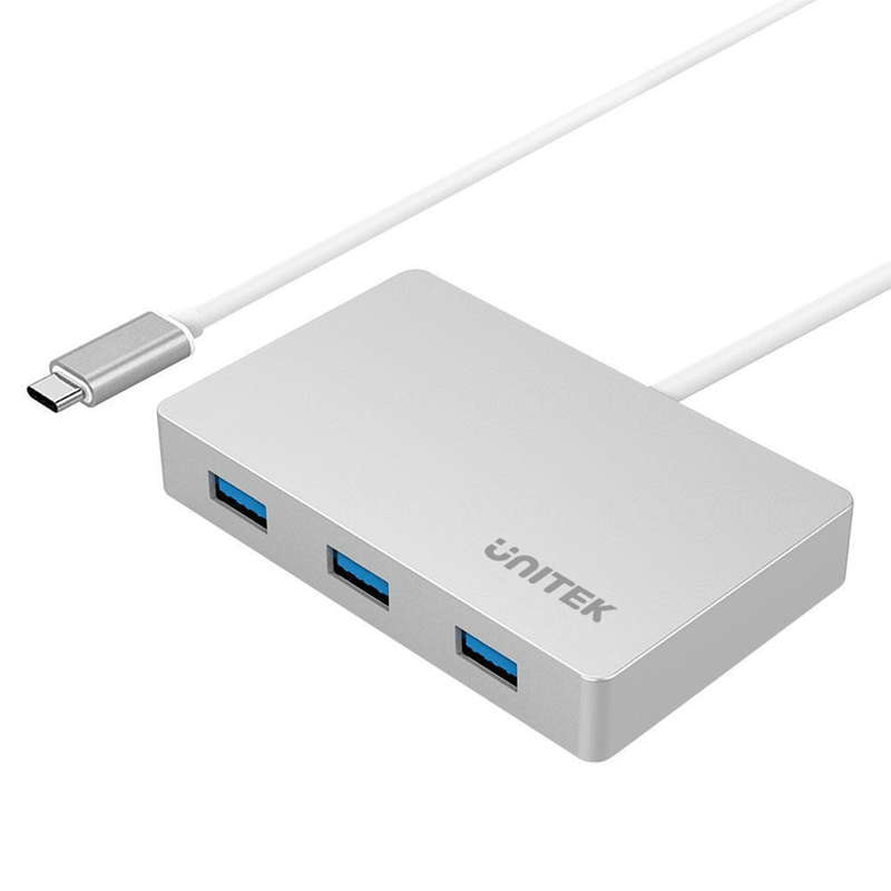 Unitek Y-3190 USB-C to 3-Port USB-A Hub with USB Power Delivery