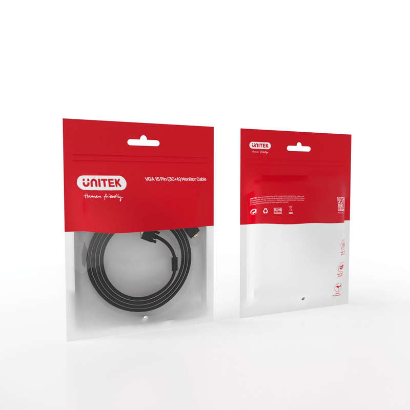 Unitek 20m 15-Pin (3C+6) SVGA Male to Male Cable Y-C508G