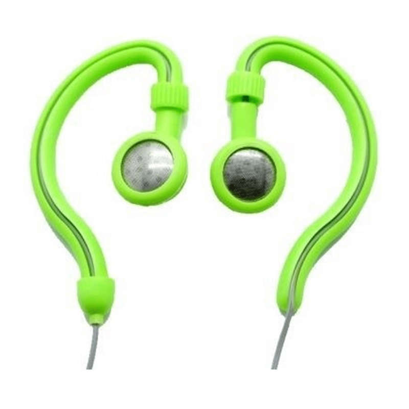 Geeko Innovate Hook On Ear Dynamic Stereo Earphones Green YESHSP-101-GRN