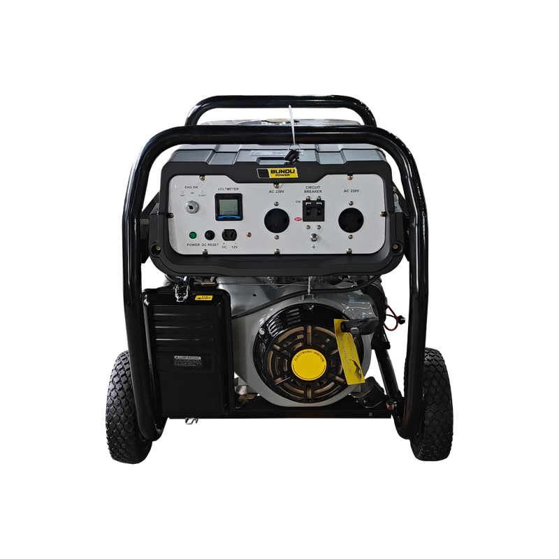 6.5 kVA Open Petrol Generator - Bundu Power - BP6500-OP Open Type Generator