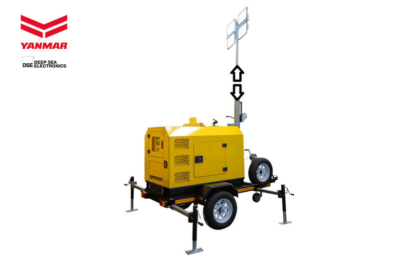 7kVA Yanmar Diesel Mobile Lighting Tower