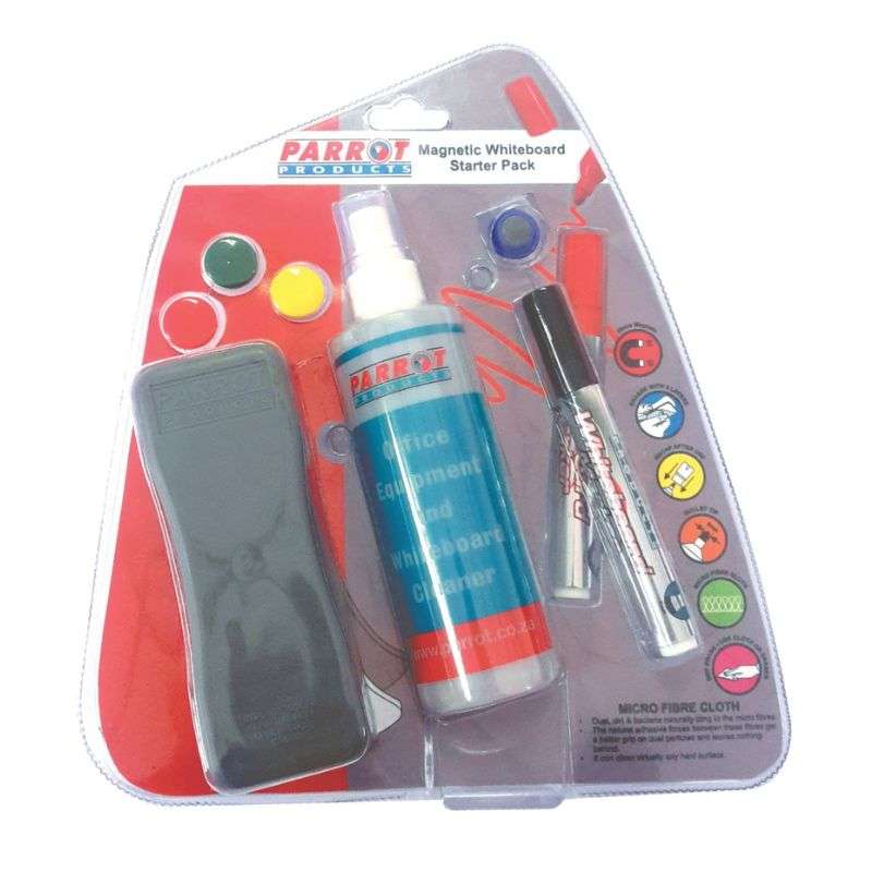 Parrot Magnetic Whiteboard Cleaning Starter Pack