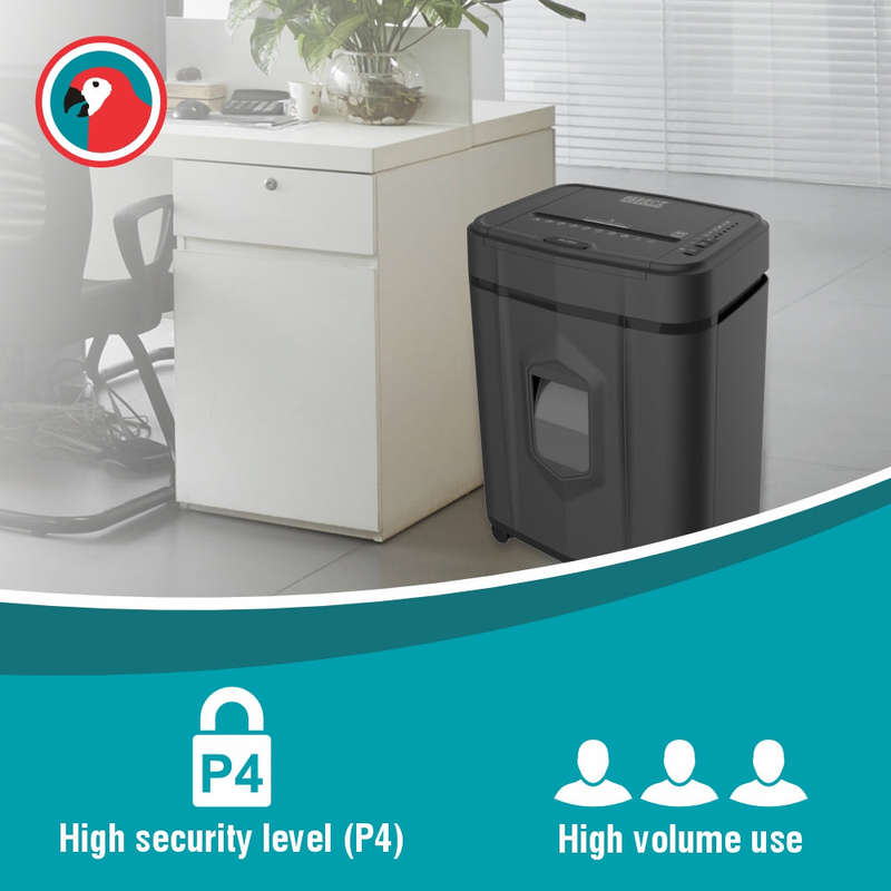 Parrot 140 Sheet Auto Feed Mini Cross Cut Paper Shredder