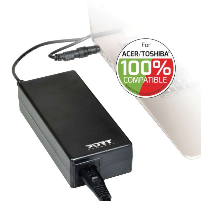 Port Connect 65W Acer and Toshiba Notebook Adapter