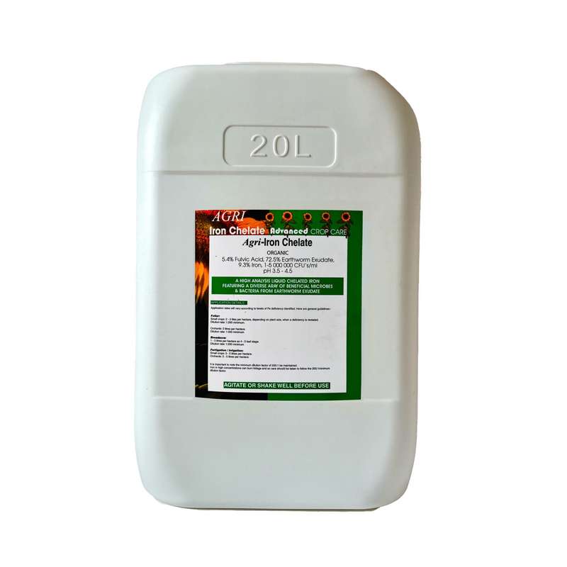Agri-Iron Chelate 20L Liquid Organic Fertiliser