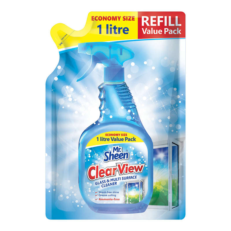 Mr Sheen ClearView Glass & Multi Surface Cleaner Refill 1L