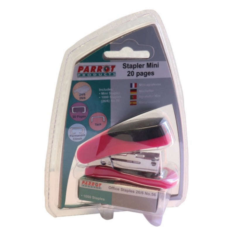 Parrot Mini Stapler & Staples Combo