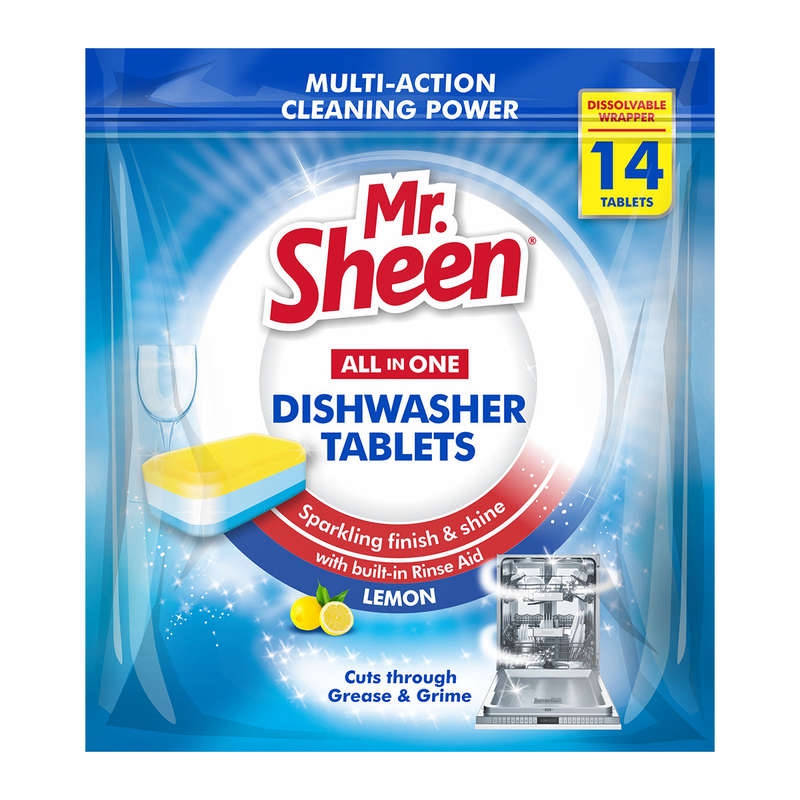 Mr Sheen Automatic Dishwasher Tablets Lemon