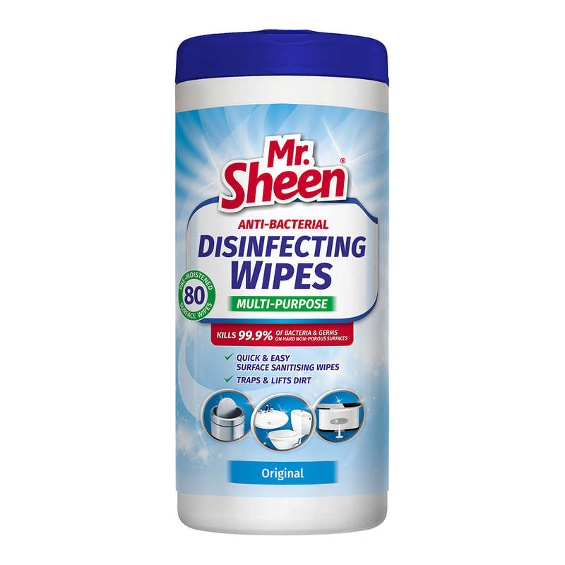 Mr Sheen Anti-Bacterial Disinfecting Wipes Original