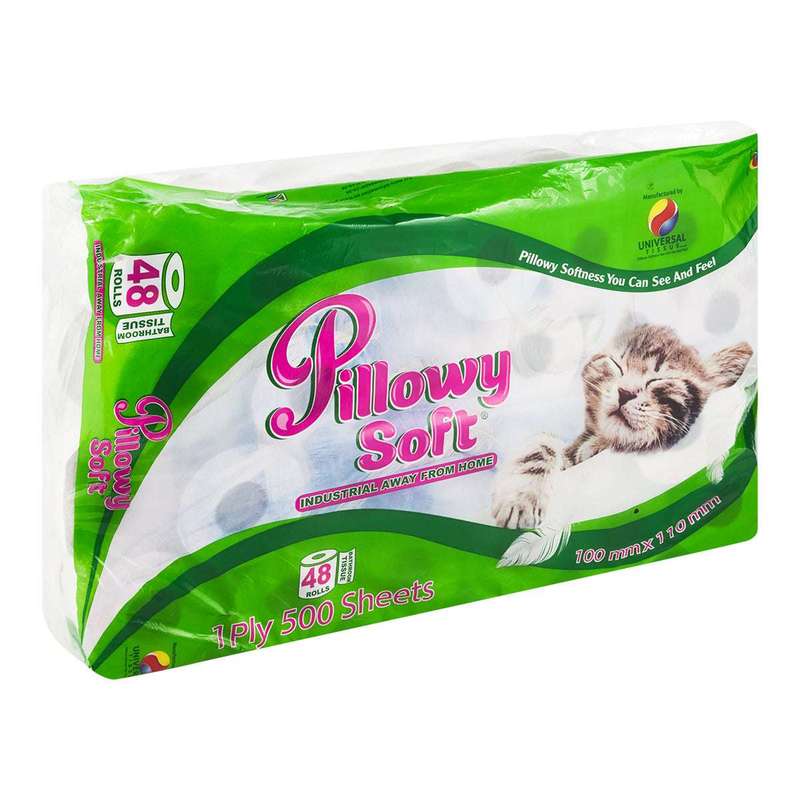 Pillowy Soft Toilet Paper 1-Ply 48 Rolls