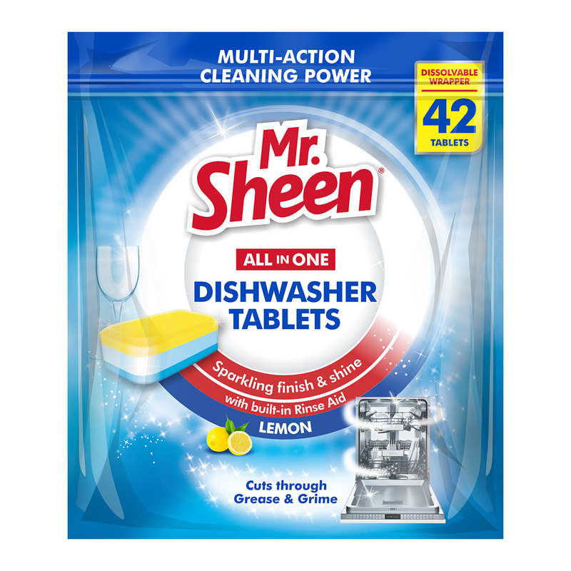 Mr Sheen Automatic Dishwasher Tablets Lemon