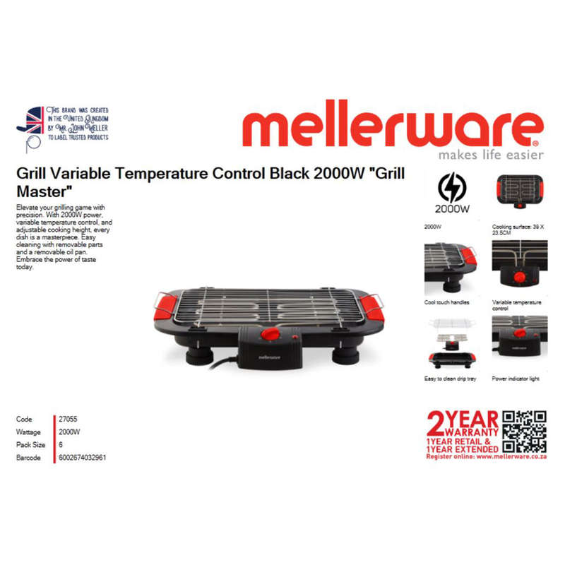Mellerware Grill Master Stand 2000W